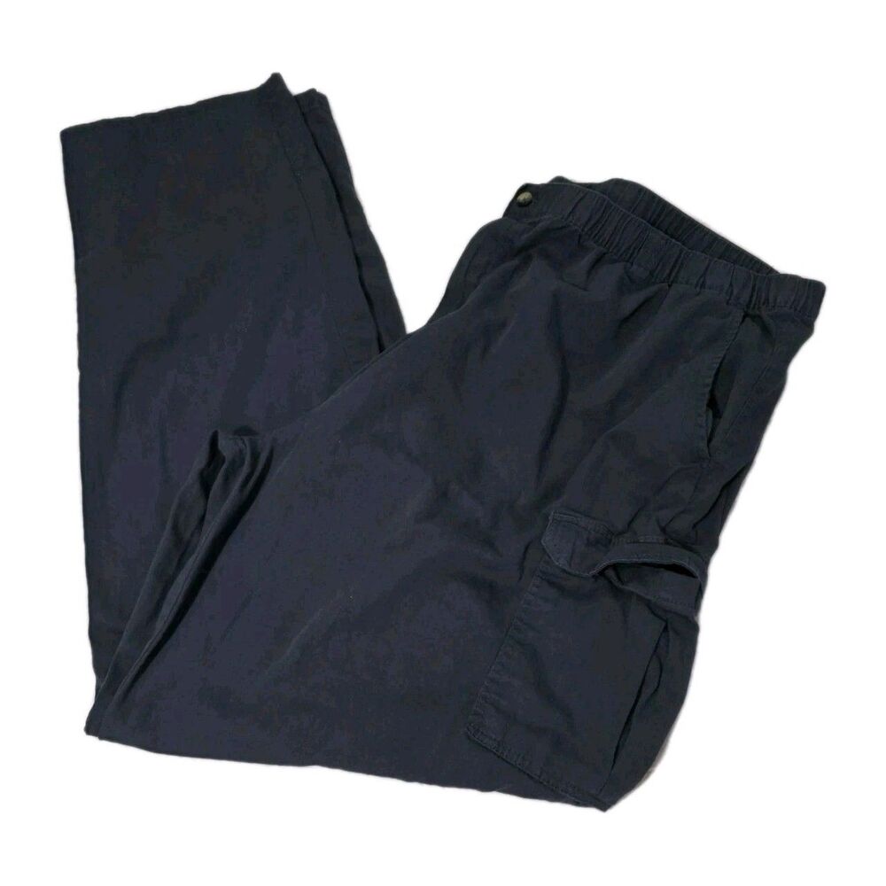 Kingsize Big&Tall Relaxed Fit High Rise Cargo Dk Gray Khaki Pants Men's Size 3XL